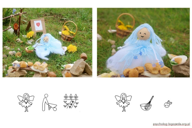 piktogramy dla dzieci wrózka ogród komunikacja alternatywna i wspomagana dla dzieci cwiczenia darmowe