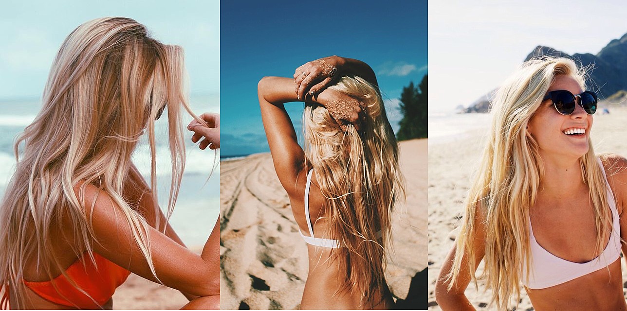 Sand Under My Feet Blonde Hair Summer Hair