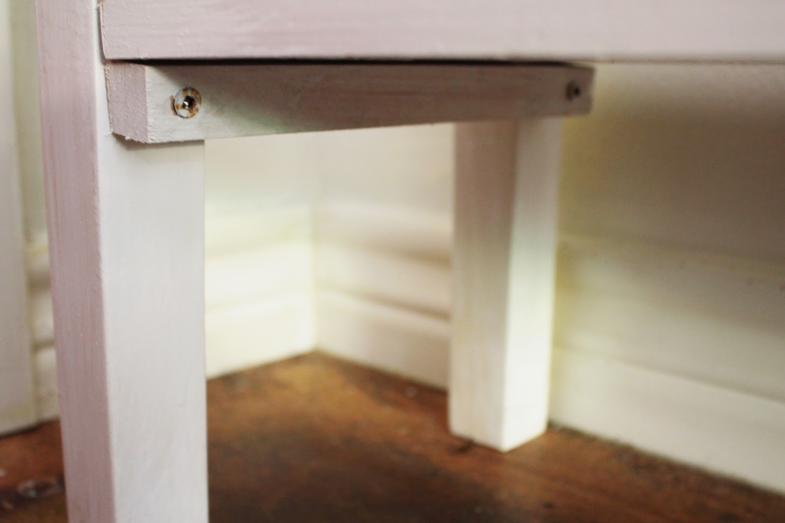 House Homemade How to add a shelf to a console table