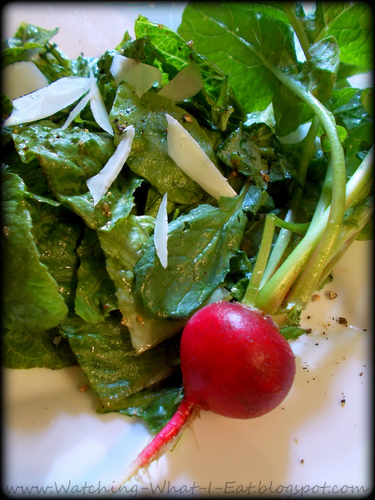 Watching What I Eat Homegrown Radishes & Radish Greens simple, clean
