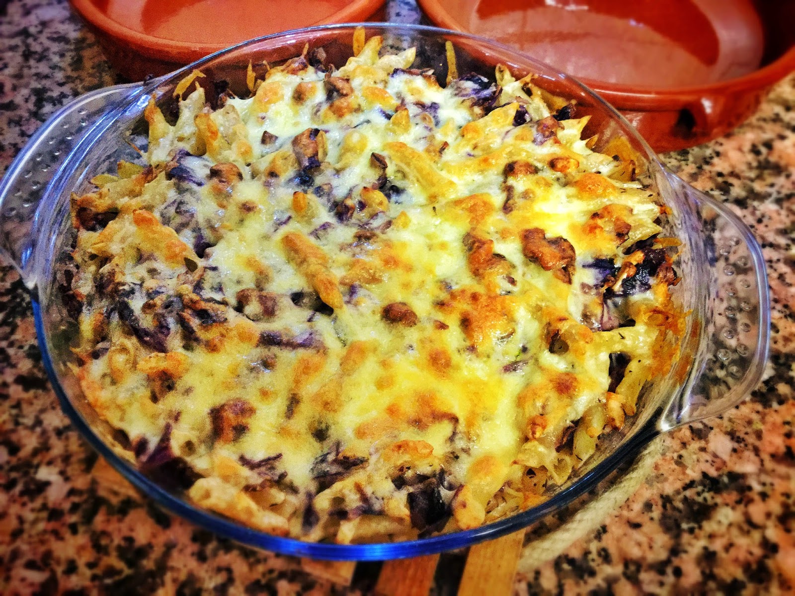Mrs C's Recipe Corner Pasta and Red Cabbage Bake (V)