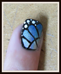 butterfly nail tutorial monarch effect