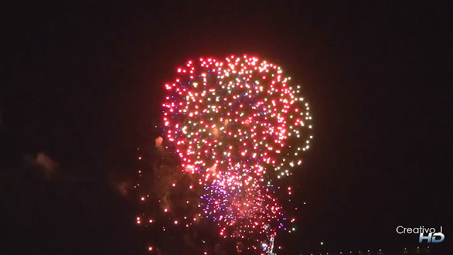 fuegos artificiales, traca final, feria cordoba, 2012, fireworks, fullhd, Creativo J, Torre de la Calahorra