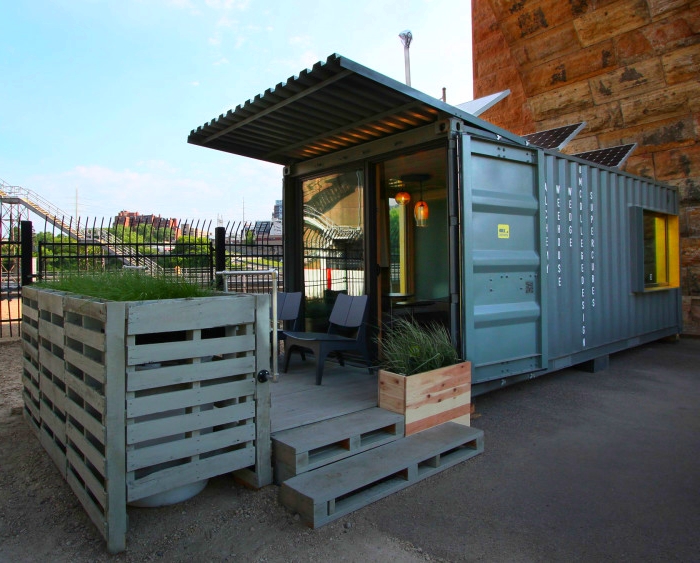 Shipping Container Homes & Buildings LightHotel 120 sq ft Shipping