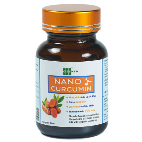 [Mua 3 tặng 1] Liquid Nano Curcumin OIC, bảo vệ và làm lành các tổn thương niêm mạc dạ dày