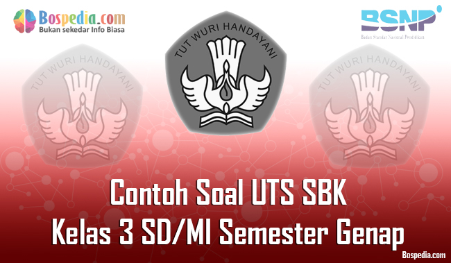 Lengkap Contoh Soal UTS SBK Kelas 3 SD/MI Semester Genap
