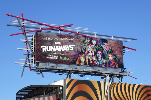 Daily Billboard Runaways Season 2 Tv Billboards Advertising