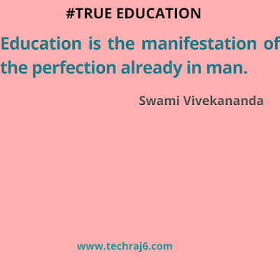 True Education quotes by Swami Vivekananda