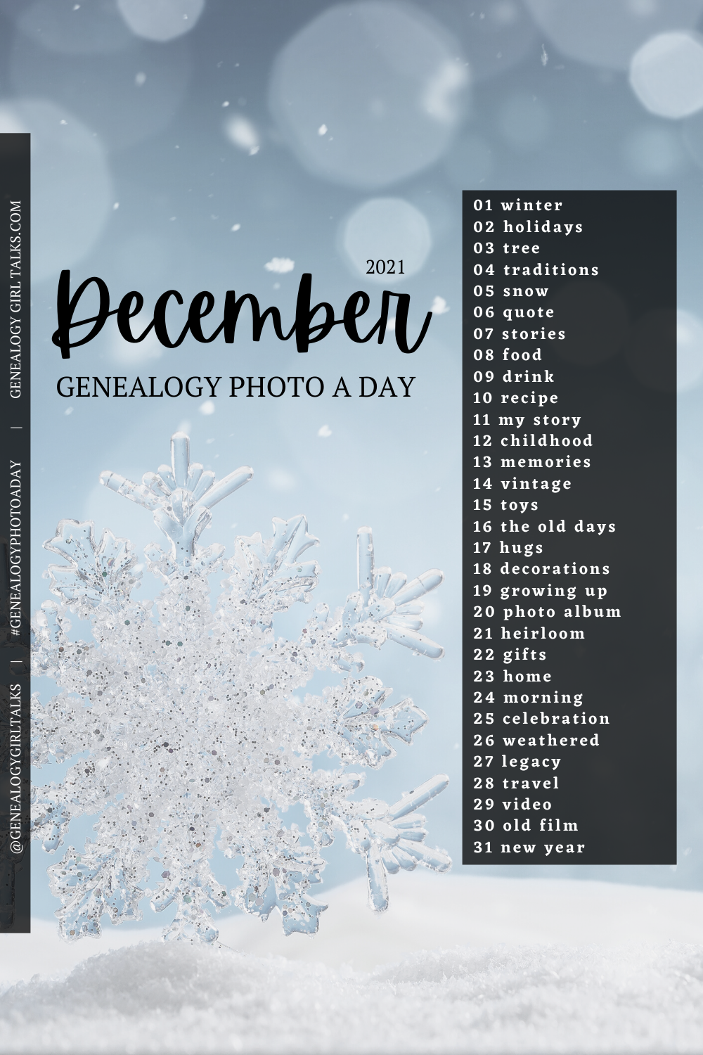 Genealogy Photo A Day - December 2021 by Genealogy Girl Talks