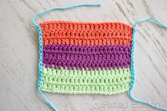 How to Crochet Clean Edges along Rough Edges Tutorial by Felted Button (Colorful Crochet Patterns)