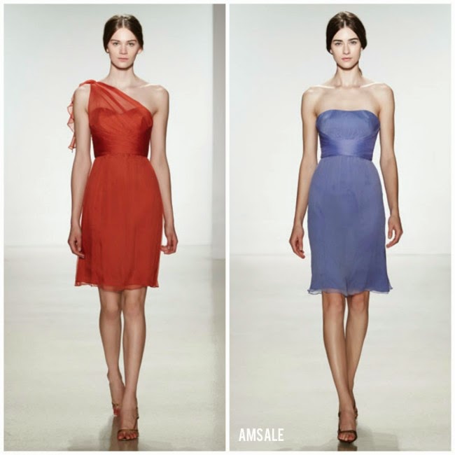 cheap irregular neckline bridesmaid dress