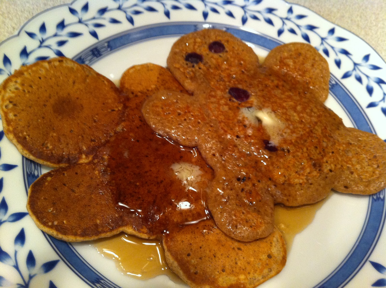 Food We Make Gingerbread Man Pancakes