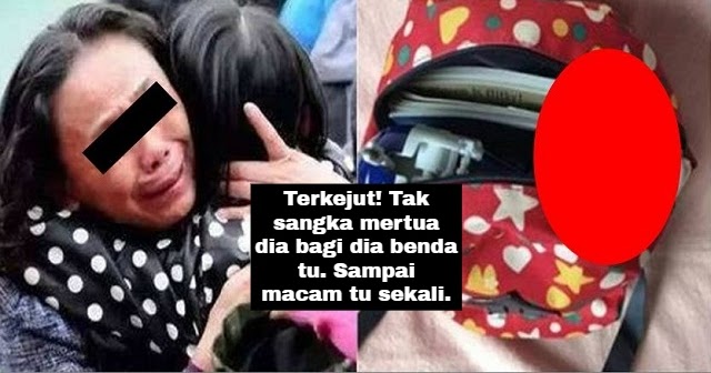 Suami halau isteri dan ank dari rumah. Tiba tiba mertua selitkan sebuah