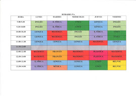 HORARIO 3ºA