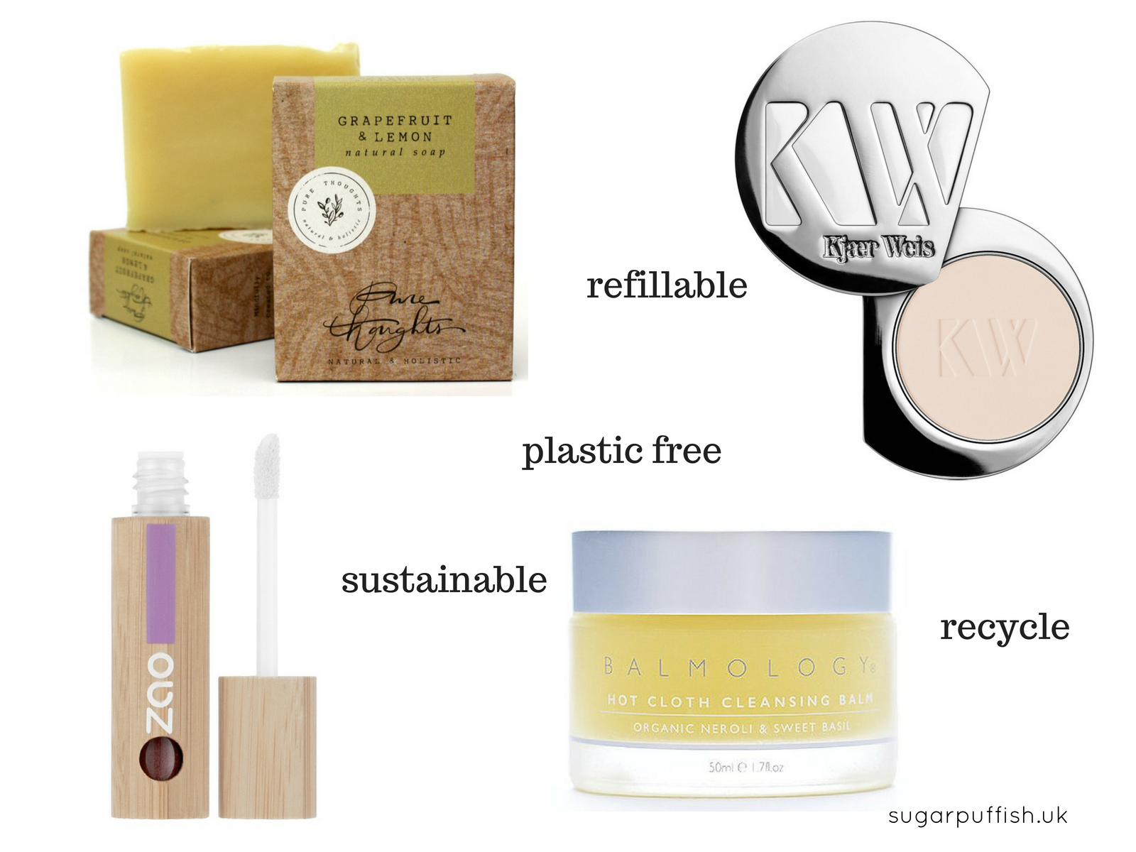 Natural Beauty Brands with Plastic Free or Zero Waste Packaging