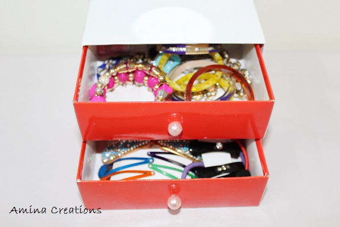 AMINA CREATIONS: DIY MINI DRESSING TABLE/ ACCESSORY ORGANIZER WITH VIDEO