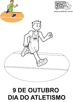 dia do atletismo - Colorir Desenhos Dia do Atlestimo para Imprimir