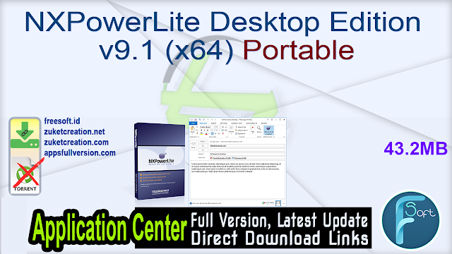 NXPowerLite Desktop Edition v9.1 (x64) Portable