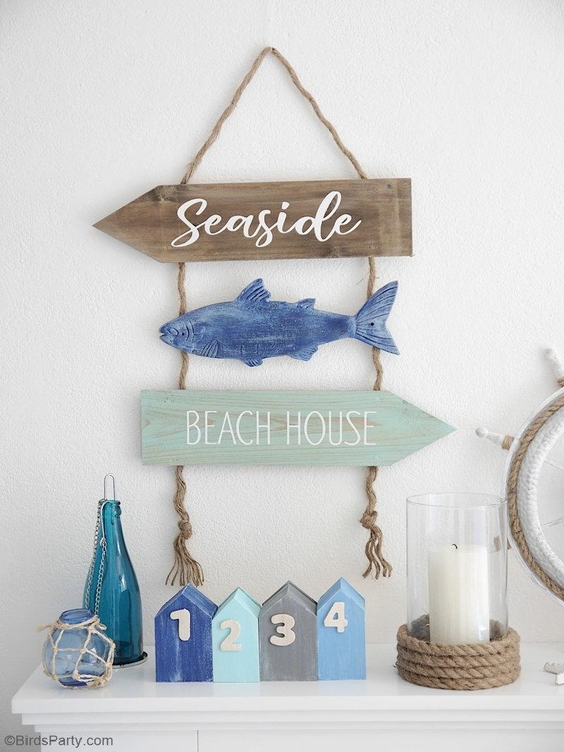 DIY Nautical Coastal Decor - Party Ideas | Party Printables Blog