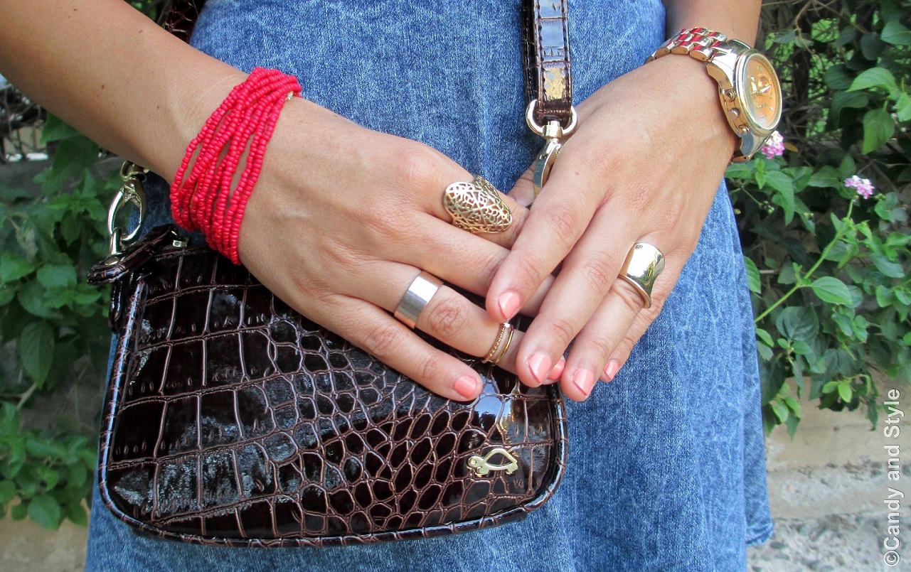 Cherry Red And Denim Candy and Style
