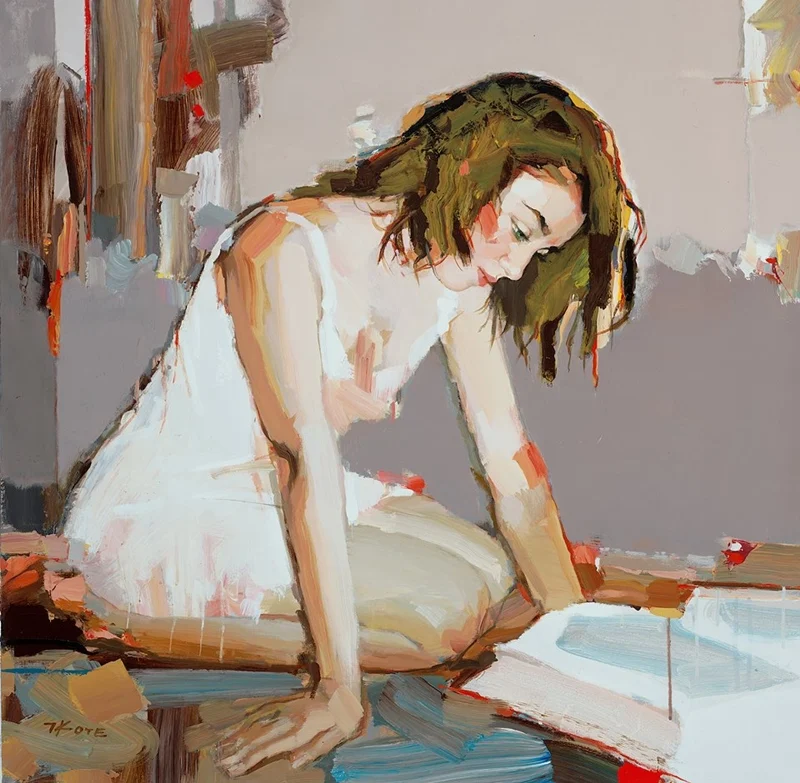 Josef Kote 1964 | Albanian Abstract painter | Vibrant colors