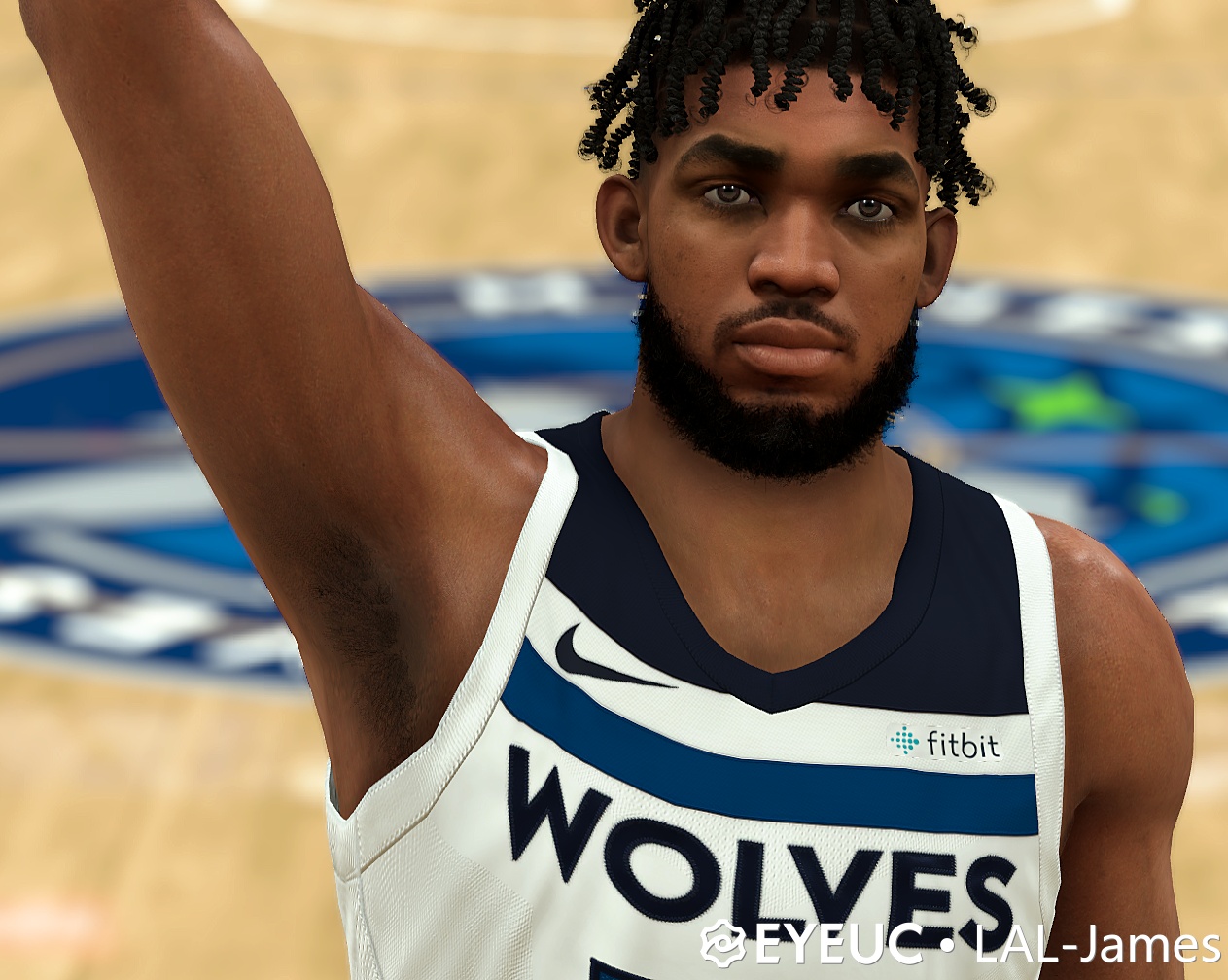 Karl Anthony Towns Cyberface, Hair and Body Model By LAL