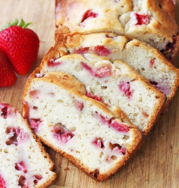 Strawberry Banana Bread #cake #recipes