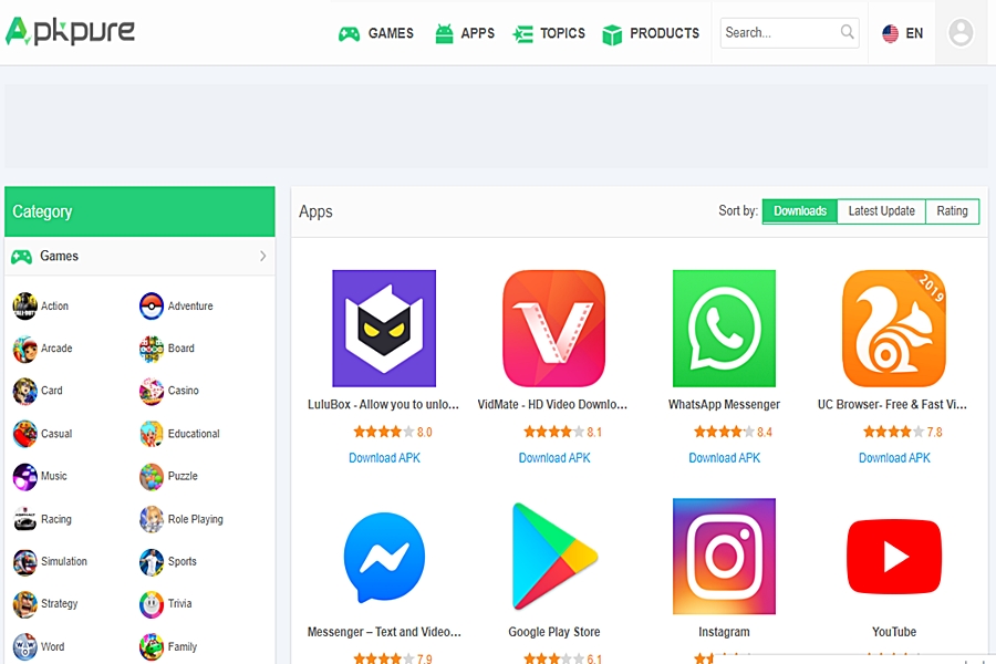 أفضل 10 مواقع بديلة لمتجر جوجل بلاي Google Play لتحميل التطبيقات والالعاب مجانآ أفضل 10 مواقع بديلة لمتجر جوجل بلاي Google Play لتحميل التطبيقات والالعاب مجانآ
