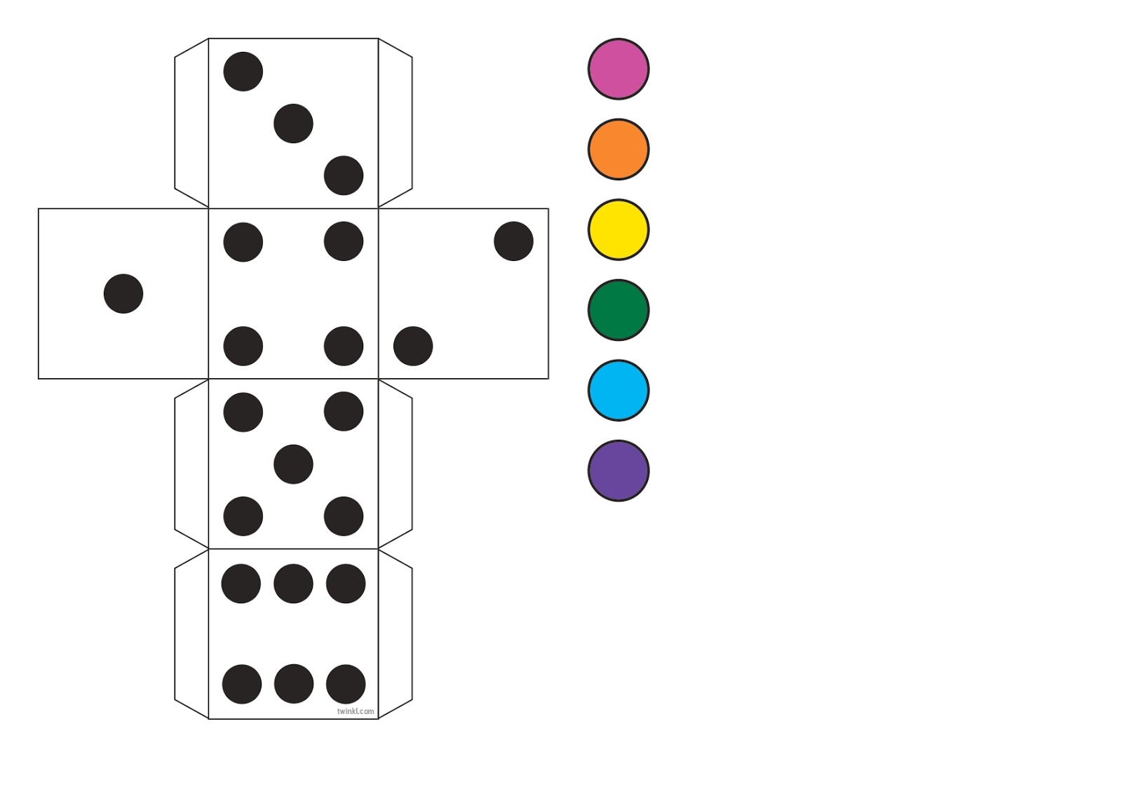 Kids 5: NOW YOU CAN MAKE A DICE AND PLAY SNAKES AND LADDERS. UP THE ...