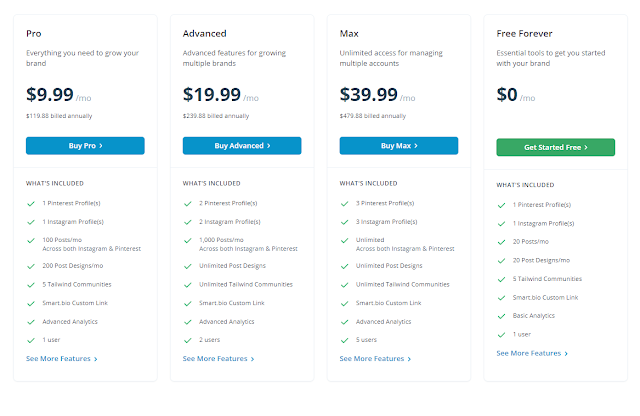 TAILWIND PRICING