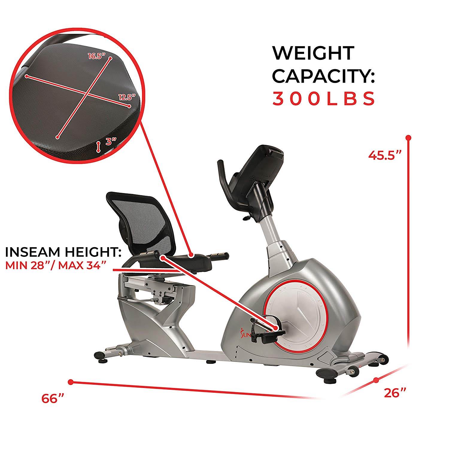 Exercise Bike Zone Sunny Health & Fitness SFRB4880 Powersync