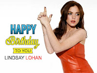 lindsay lohan, acted like she is holding gun in red hot dress for tablet screensaver