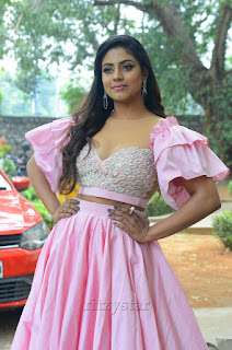 Actress Iniya stills at Mamangam Movie Trailer Launch