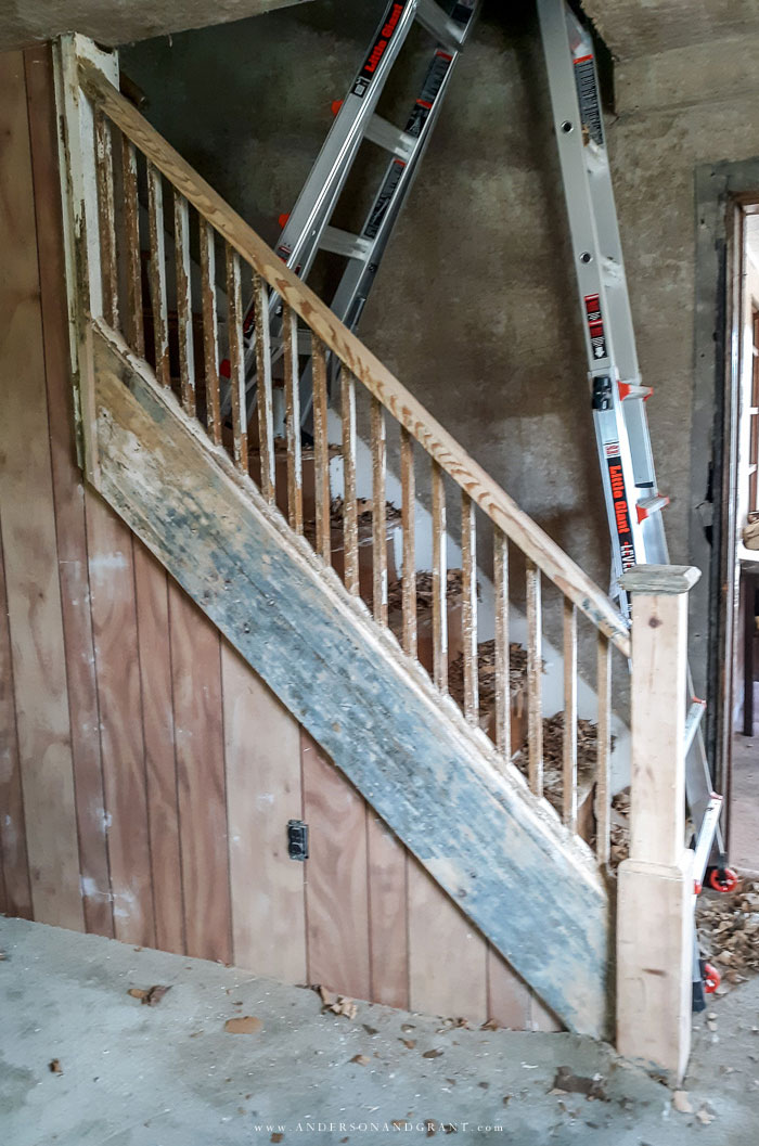 Restoring original wood staircase