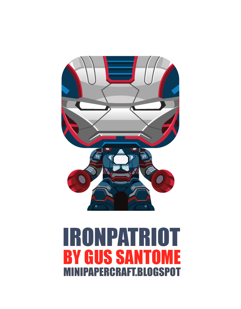 Mini Iron Patriot Paper Toy