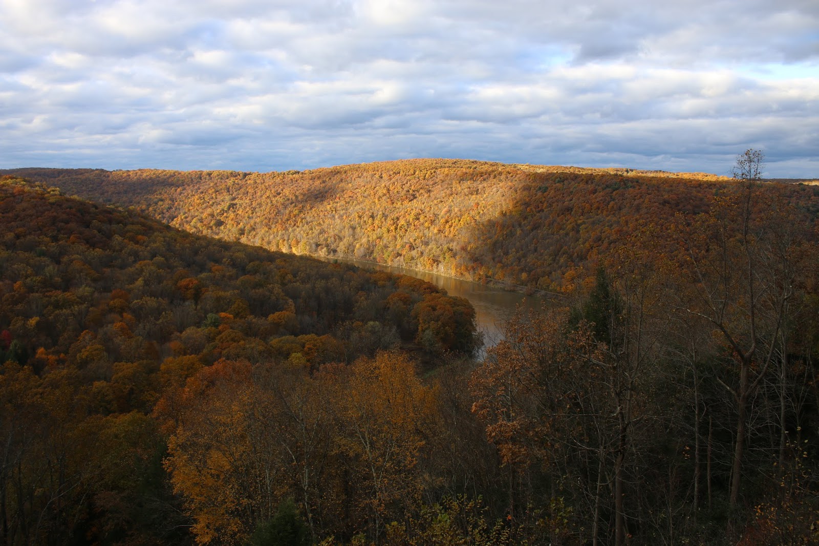 Kennerdell Overlook in Autumn A View Over the Allegheny River in Venango County Interesting