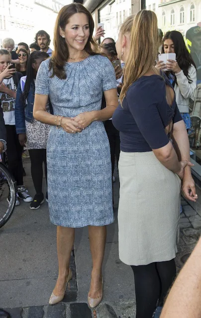 Crown Princess Mary visits the TUBA counselling and therapy institution for young people who are children of alcohol abusers