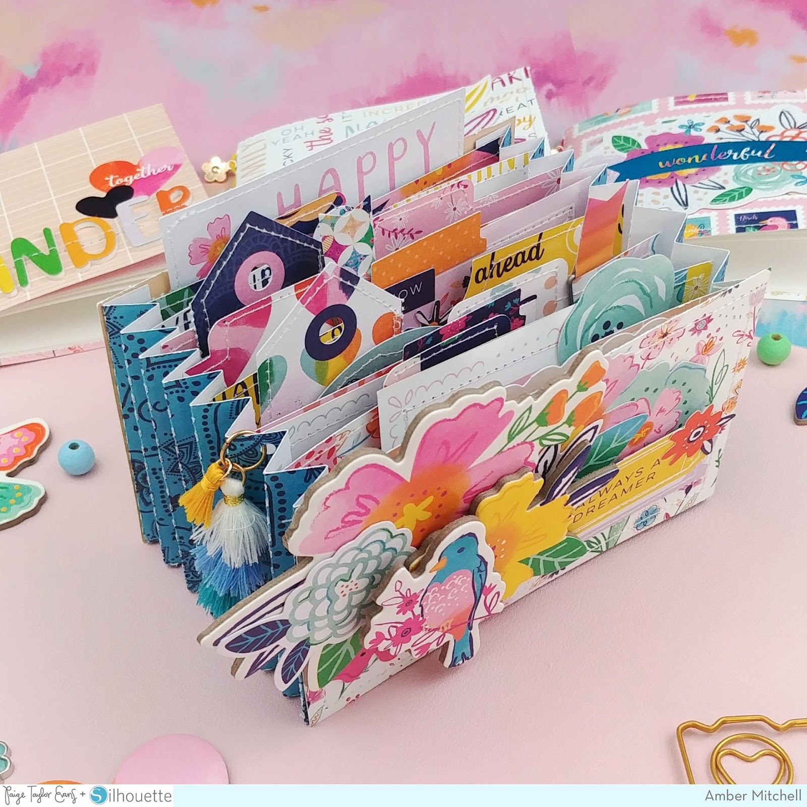 Accordion Box Mini Album by Amber Mitchell Paige Taylor Evans