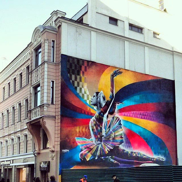 "The Dancer" By Eduardo Kobra, a Street Art tribute to Maya Plisetskaya, one of the leading names in Russian ballet. 4