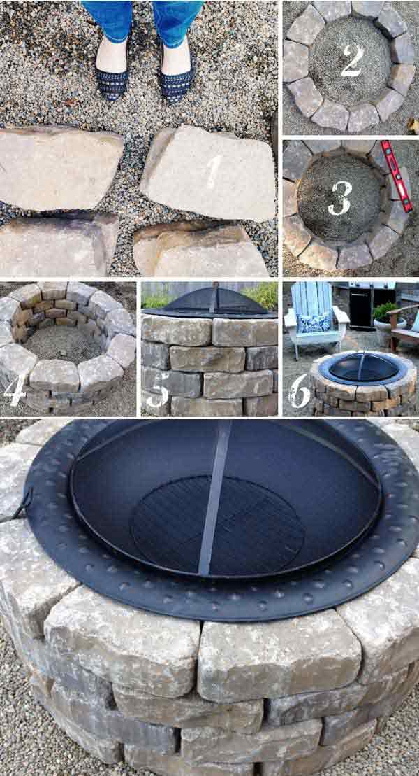 Diy Quick And Easy Fire Pit Projects, Easy Diy Backyard Fire Pit