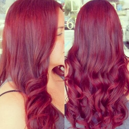 Popular Violet Red Hair Color Ideas 2014
