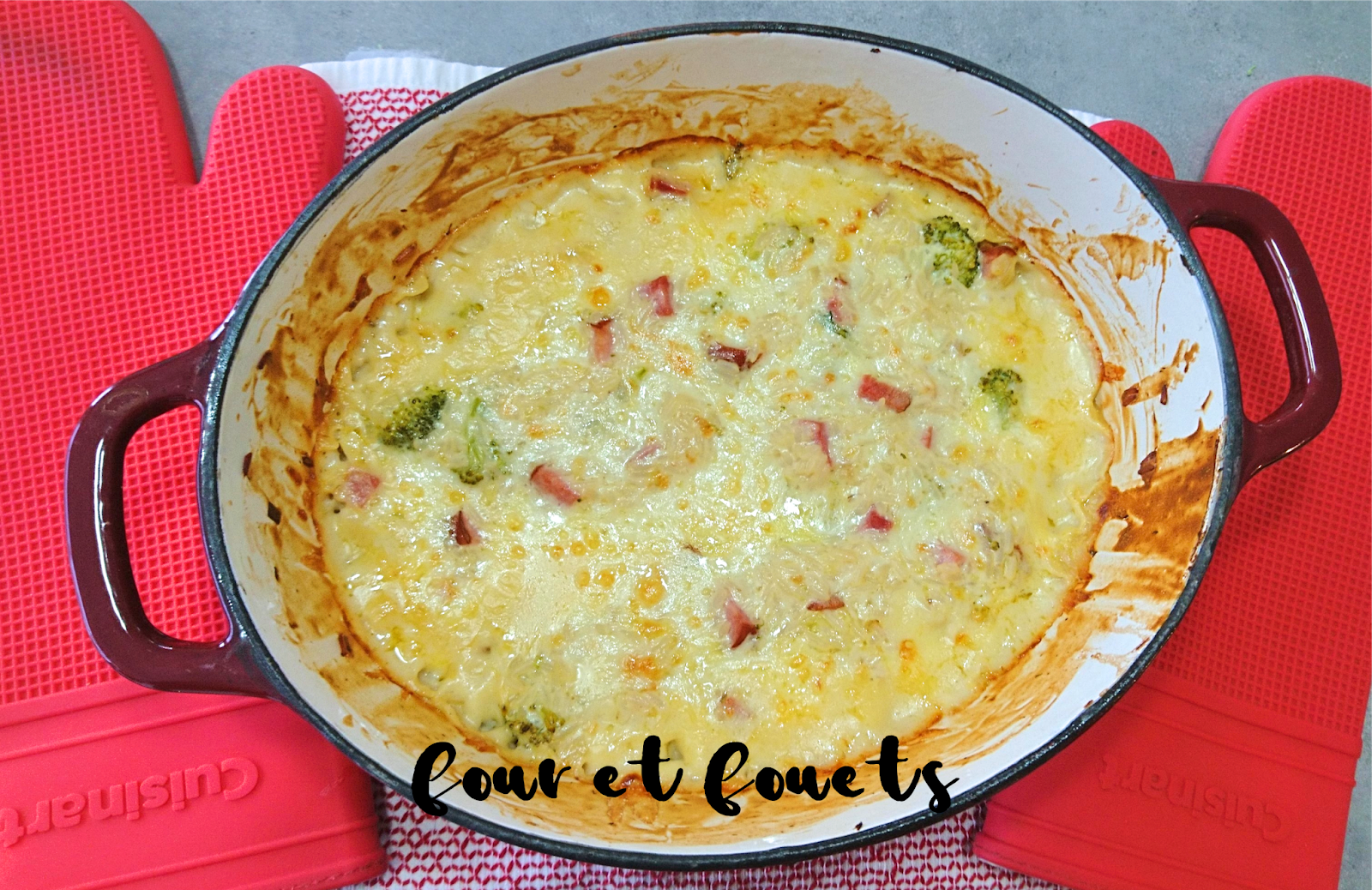 Four et Fouets pour Sara Casserole de Jambon, riz et brocoli