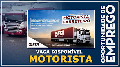 vaga para Motorista carreteiro