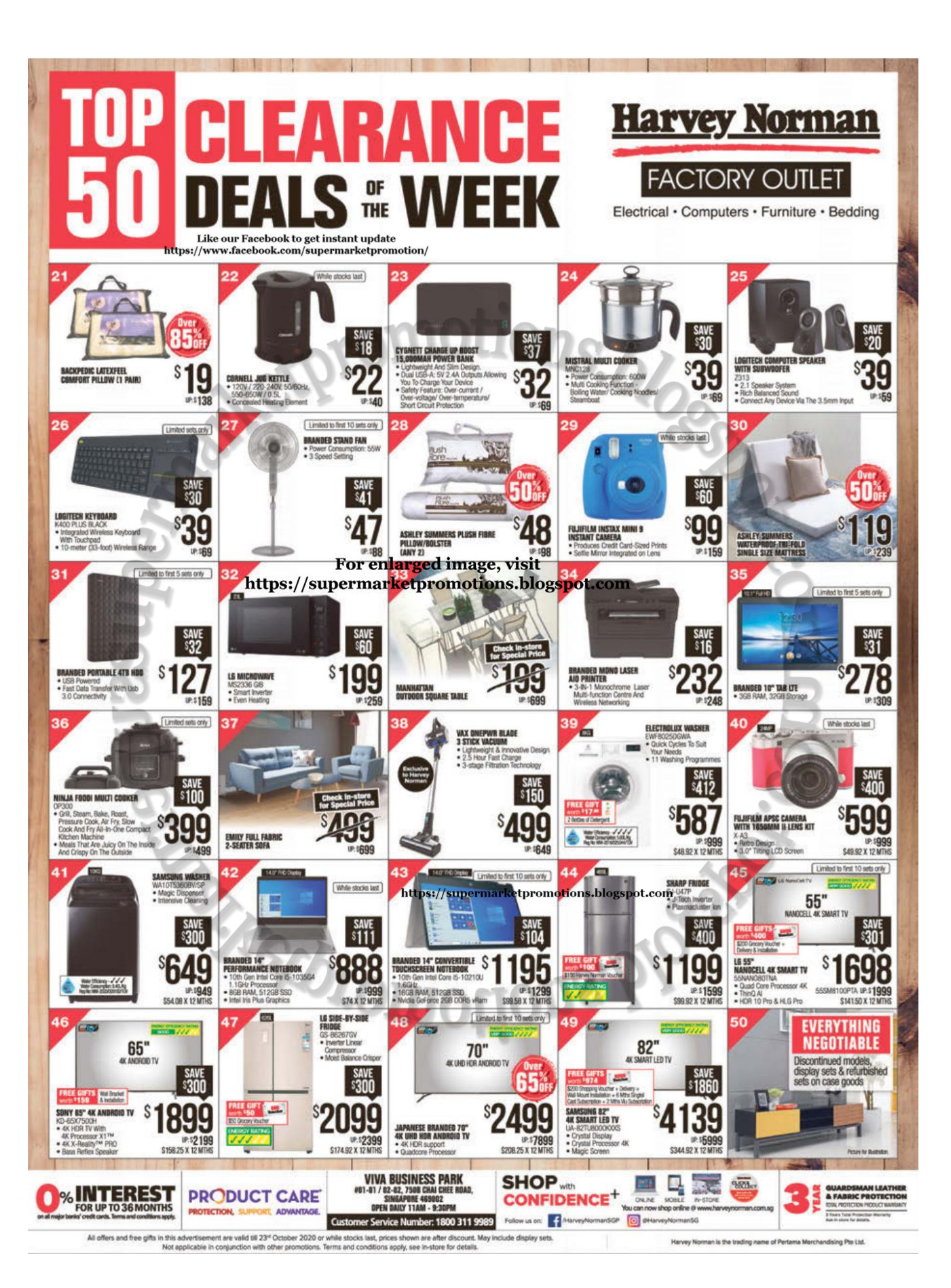 Harvey Norman Top Clearance Deals 16 23 October 2020 Supermarket