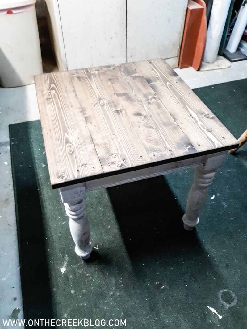 Farmhouse End Table Makeover