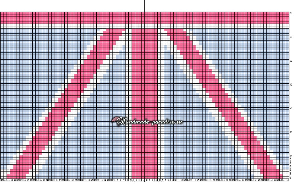 Схема вязания Британский флаг (2)