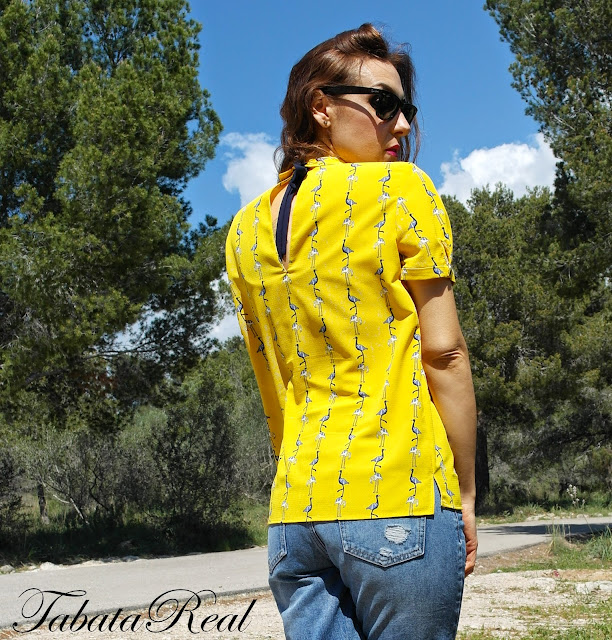 TabataReal: Outfit BLUE FLAMINGOS & RIPPED JEANS