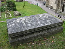 Photograph of tomb of Mary Shelley, Mary Wollstonecraft and William Godwin