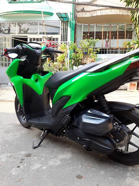 Mẫu Xe Honda Vario sơn màu xanh lá cực đẹp - Sơn Xe Sài Gòn