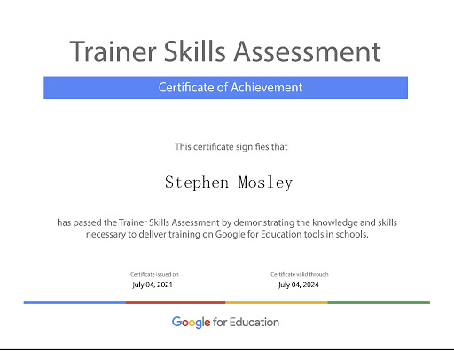 Google Trainer Skills Assessment Exam